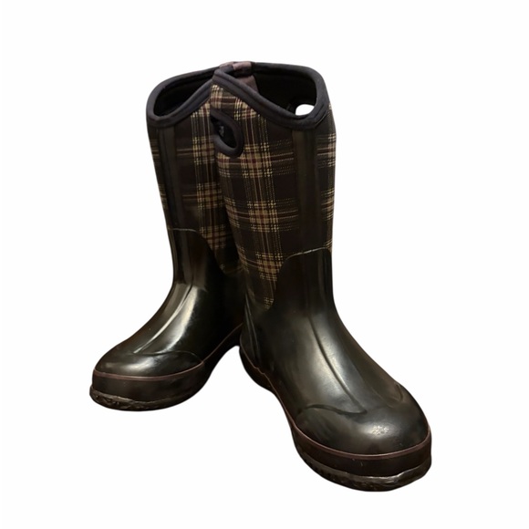 Bogs Girls Plaid Waterproof-30F Insulated Boots. - Picture 1 of 8